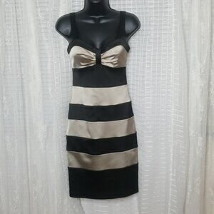 Vintage Y2k Bandage Dress Cache Sexy Bodycon Mini Cocktail Dress Sz2